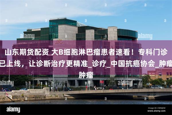 山东期货配资 大B细胞淋巴瘤患者速看!专科门诊已上线,让诊断治疗更精准_诊疗_中国抗癌协会_肿瘤
