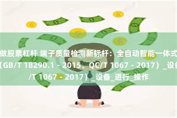 怎么做股票杠杆 端子质量检测新标杆:全自动智能一体式端子剖面分析仪(GB/T 18290.1 - 2015、QC/T 1067 - 2017)_设备_进行_操作