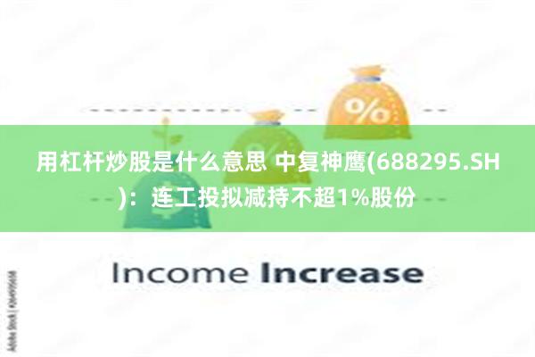 用杠杆炒股是什么意思 中复神鹰(688295.SH):连工投拟减持不超1%股份
