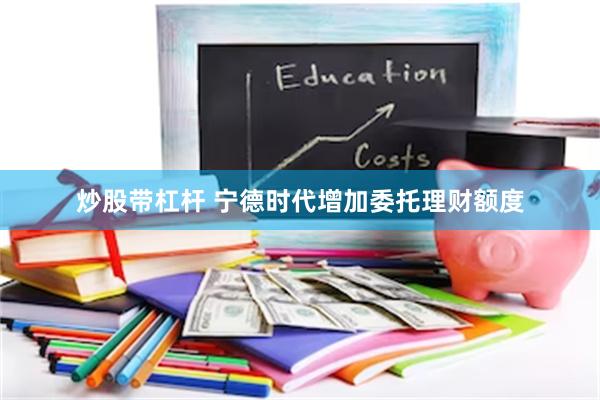 炒股带杠杆 宁德时代增加委托理财额度
