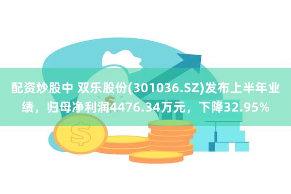 配资炒股中 双乐股份(301036.SZ)发布上半年业绩，归母净利润4476.34万元，下降32.95%