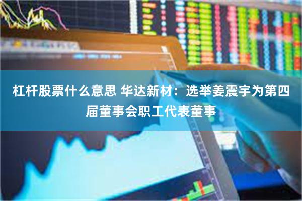 杠杆股票什么意思 华达新材：选举姜震宇为第四届董事会职工代表董事